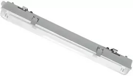 Lubinis šviestuvas Šviestuvas be balasto IP65 Struhm 2x18W T8 G13 66cm pilkas