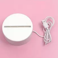 Realprices Meilės širdelių 3D iliuzijos naktinė lemputė vaikų miegamajam dovanų USB