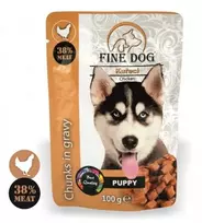 FINE DOG konservas šuniukams su vištiena 100g 22vnt