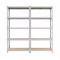 Sandėliavimo lentynos SONGMICS 2 vnt. 200 x 100 x 50 cm sidabrinės