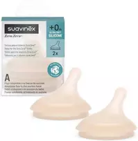 SUAVINEX REGULIUOJAMOS SROVĖS ŽINDUKAI ZERO ZERO ANTI-COLIC BUTELIUKAMS, NUO +0 MĖN., 2 VNT., LIGHT