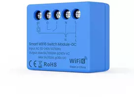 Avatto Išmani relė Wi-Fi 6, 230Vac 8A, 30Vdc 5A, MINI, su sausu kontaktu, TUYA / Smart Life