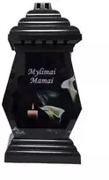 Salamina Kapų žvakė.Žvakidė į kapines "Koplytėlė MYLIMAI MAMAI su kalija" aukštis 31,5 cm.