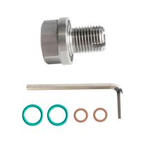 Oil Drain Plug Oversize Piggyback Stainless Steel Self Tapping Oil Pan Thread Repair Kit M12.1-1.25/1.5/1.75 M16 M18x15mm CHINA