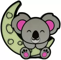 3D Gaminiai Vaikiškas LED šviestuvas Koala ir mėnulis