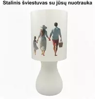 3D Gaminiai Stalinis apvalus šviestuvas su jūsų nuotrauka