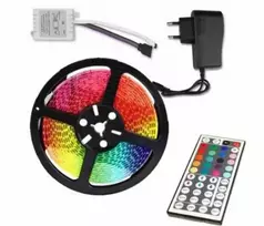 RGB Juosta 5 metrų 300 vnt. LED multichip