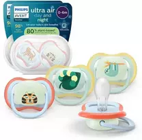 Philips Avent Ultra Air Day & Night tutti, 0–6 kk, 4 kpl, vaaleanvihreä/vaaleansininen