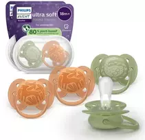Philips Avent Ultra Soft tutti, yli 18 kk, 4 kpl, vihreä/oranssi