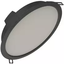 Ledvance 18W LED įleidžiama panelė DOWNLIGHT IP44 GEN2, juoda, 3000K, 100°