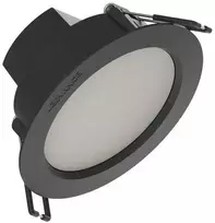 Ledvance 4W LED įleidžiama panelė DOWNLIGHT IP44 GEN2, juoda, 3000K, 100°