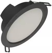 VTAC 8W LED įleidžiama panelė DOWNLIGHT IP44 GEN2, juoda, 4000K, 100°