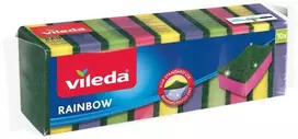 VILEDA Rainbow kempinės, 10 vnt. – spalvingos universalios kempinės.