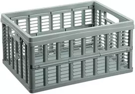 Sulankstoma plastikinė dėžė L Plast Team 24x48x35CM pilkai žalia
