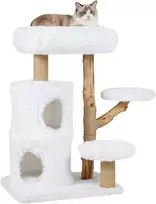 Promotions Kačių draskyklė, 58.4x76.2x77.5 cm, balta, masyvi mediena