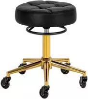 Activeshop Kosmetologinė meistro kėdutė Gabbiano D054G Gold and Juodas