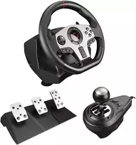 Žaidimų vairas RAMPAGE V902 PC. 3 pedalai - Rankinis bėgių perjungimas