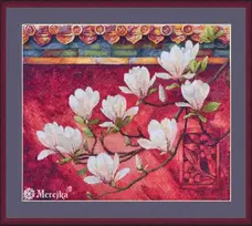 Merejka Siuvinėjimo kryželiu rinkinys "Magnolija" 38x32 cm SK292