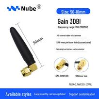 High-Gain Foldable LTE/GSM IoT Antenna for 2G/3G/4G 50 mm ilgio spalva/10 mm stiprinimo spalva
