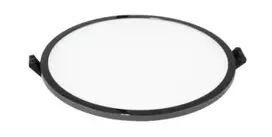 Ledlife 16W LED įmontuojama panelė, apvali, juodai chromuotu korpusu, 3000K