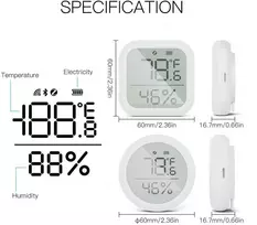Moes Išmanusis bevielis patalpos temperatūros ir drėgmės jutiklis, ZigBee, TUYA / Smart Life