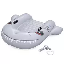 Pripučiamas plūduras Bestway SHARKVENTURE. pilkas. 1,60 x 1,15 cm