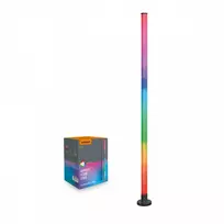 RGB LED pastatomas šviestuvas 10W 250Lm, VIDEX VL-TF20B-RGB | juodas – Sinchronizuojama su muzika ir valdoma pulteliu