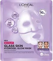 L'Oreal „Revitalift Filler Glass“ odos skaistinanti ir drėkinamoji hidrogelio kaukė, 25 g.