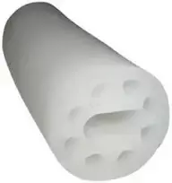 Silikoninis LED profilis D16 mm, spalva: balta