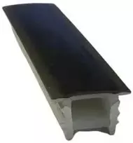 Silikoninis įleidžiamas LED profilis 10x10 mm, spalva: juoda