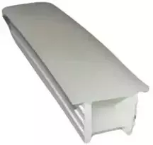 Silikoninis įleidžiamas LED profilis 10x10 mm, spalva: balta