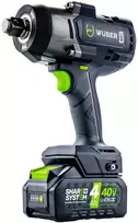 Akumuliatorinis smūginis veržliasukis Wuber W04605, 40 V, 2000 Nm