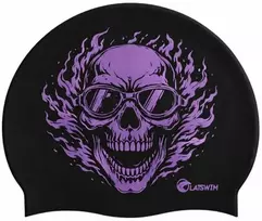 LATSWIM Skull Silicone Swim Cap
