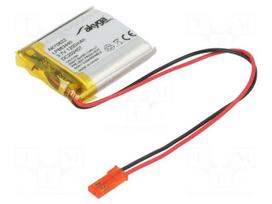 Re-battery: Li-Po | 3.7V | 1200mAh | cables,JST SYP-02T-1 socket