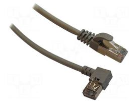 Patch cord | U/UTP | Cat 5e | RJ45 plug,RJ45 right angled plug