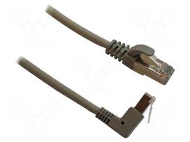 Patch cord | S/FTP | Cat 7 | RJ45 plug,RJ45 down angled plug | Cu