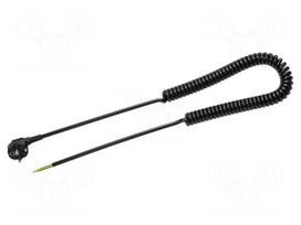 Cable | 3G1mm2 | CEE 7/7 (E/F) plug angled,cables | PUR | coiled
