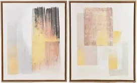 Mondex Since 1986 INGA paveikslų rinkinys, 2 vnt., 40x50 cm, modernus smėlio spalvos