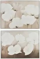 Mondex Since 1986 INGA 2 paveikslų rinkinys, 50x70 cm, gėlės pilkame fone
