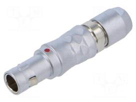 Connector: circular | plug | 00 | male | PIN: 3 | 3A | IP50 | 2.4÷3.3mm