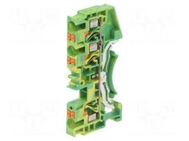 Splice terminal: rail | DS | for DIN rail mounting | spring clamp