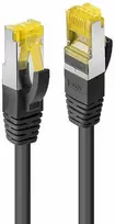 Tinklo Kabelis - LINDY RJ-45 S/FTP LSZH Tinklo Kabelis, Cat.6A Jungtis, Cat.7 Raw, 2 m, Juodas, 10 vnt.