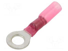 Tip: ring | M6 | Ø: 6.4mm | 0.5÷1.5mm2 | crimped | for cable | insulated