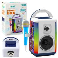 Garso sistemos ir priedai // Muzikos instrumentai // Zestaw Muzyczny Sound Box Mikrofon Głośnik Bluetooth MP3 Nagrywanie LED