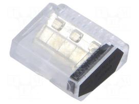 Quick splice | 24A | 450V | spring clamp | L: 19.1mm | 0.5÷2.5mm2