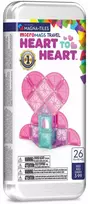 MAGNA-TILES MICROMAGS Kelioninis konstruktorius „Heart to Heart“, 26 det.