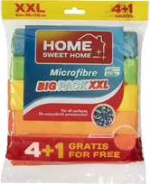 Spontex Home Sweet Home Mikropluošto šluostės XXL 5 vnt. NAMAI, MIELIEJI NAMAI