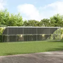 Šunų narvas 4 pcs Sidabro 8 x 2 x 2 m Galvanizuotas plienas