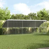 Šunų narvas 3 pcs Sidabro 6 x 2 x 2 m Galvanizuotas plienas