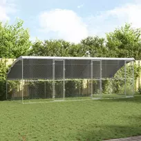 Šunų narvas 3 pcs Sidabro 6 x 2 x 2 m Galvanizuotas plienas